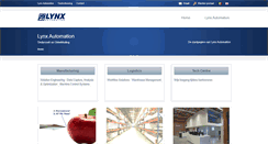 Desktop Screenshot of lynx-automation.be