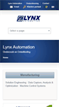 Mobile Screenshot of lynx-automation.be